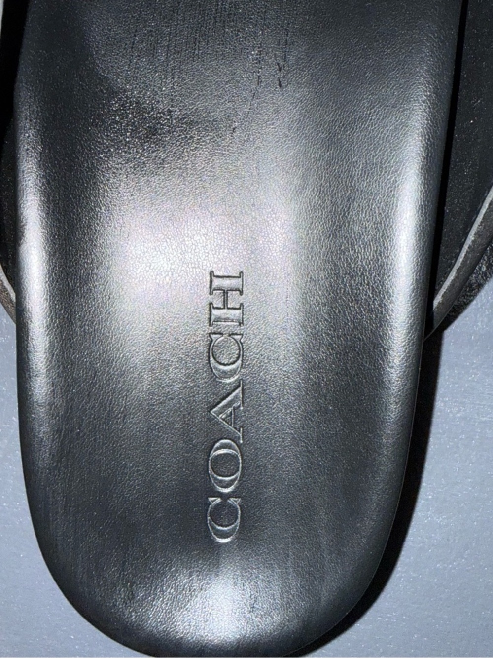 Coach Women's Black to Brown Gradient Leather Mule - Picture 8 of 11